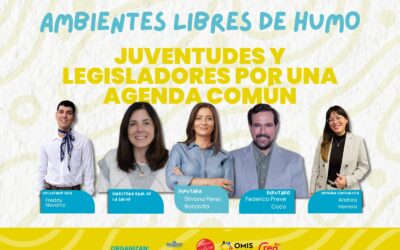 Legisladores uruguayos y jóvenes de toda la región debatirán en el Parlamento sobre la ampliación de espacios libres de humo y emisiones